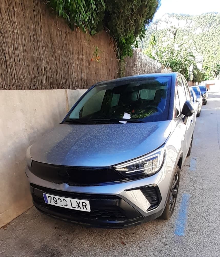 Car with parking ticket Mallorca