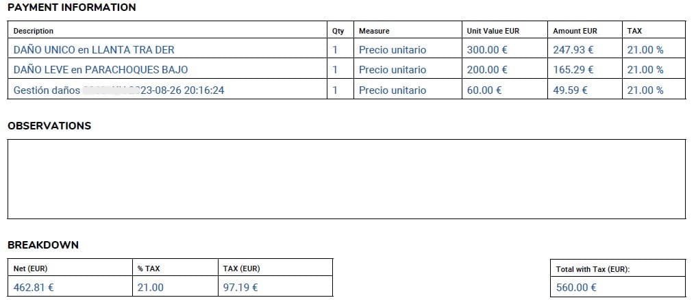 OK Mobility Mallorca charges - MallorcaDrive.com