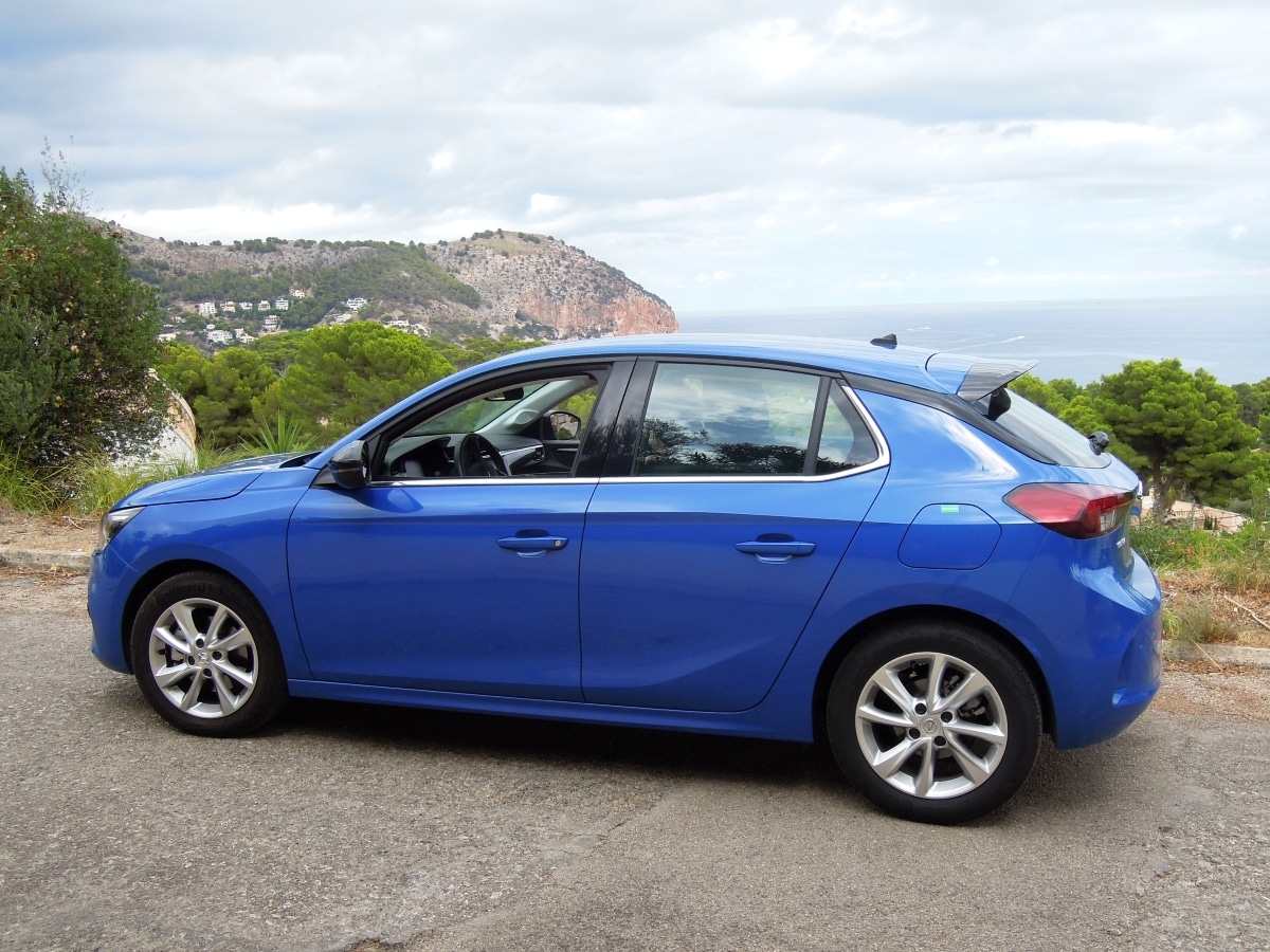 Rental car on the road Mallorca