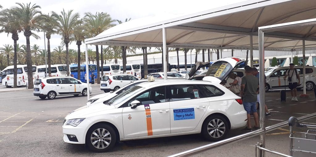 Taxi rank at Palma de Mallorca Airport