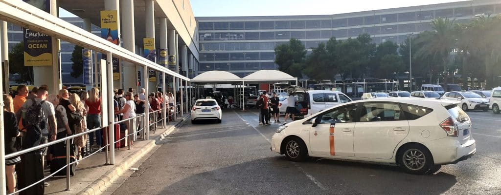 Taxi rank at Palma de Mallorca Airport