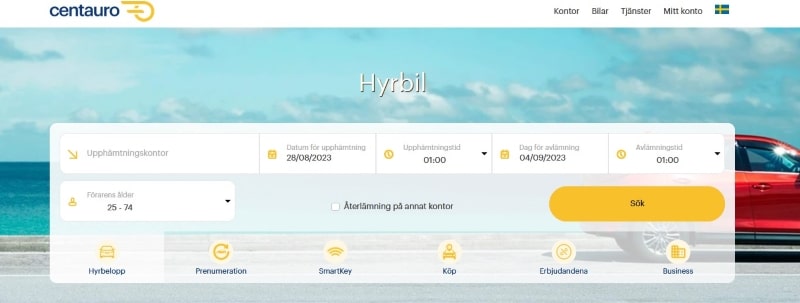 Centauro booking site - Review by MallorcaDrive.com