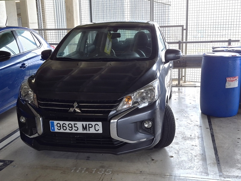 Vehicle in parking at Palma airport from Goldcar Mallorca