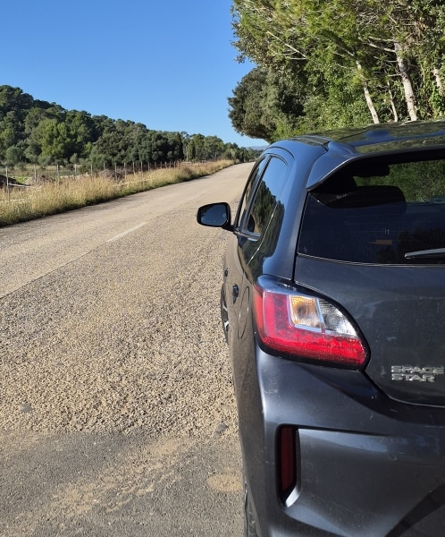 Vehicle on the road from Goldcar Mallorca