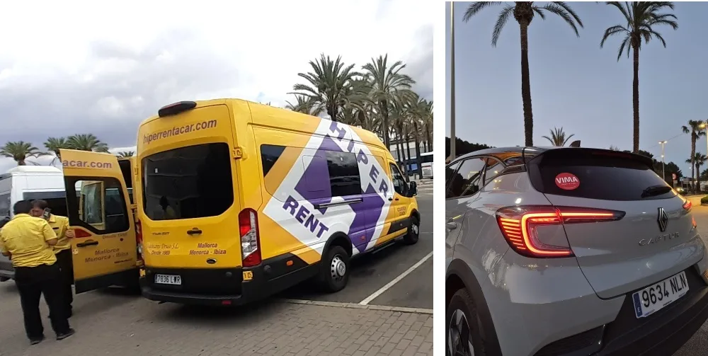 Hiper and Vima car rental Mallorca